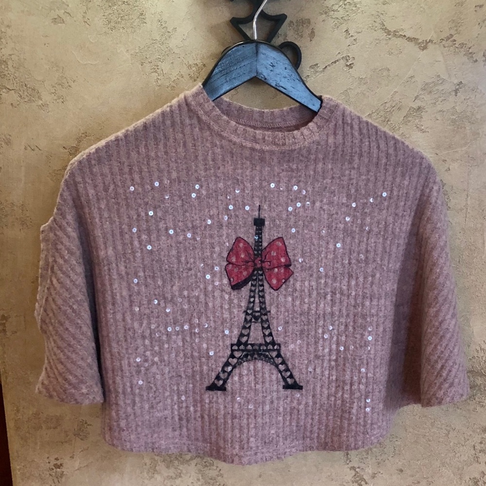 Girls Sequined Paris Poncho